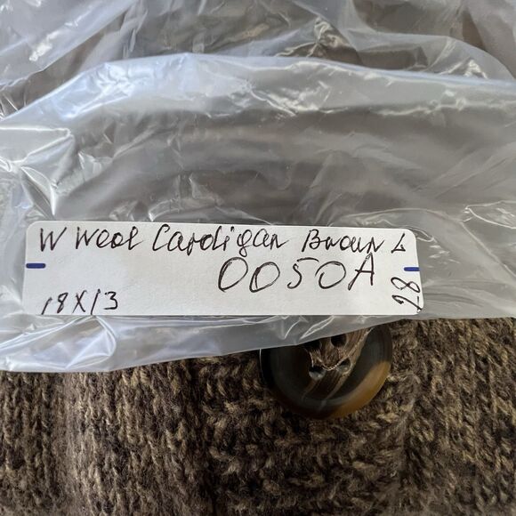 Women's Sz L Wool Cardigan Expresses Button Hooded Tunic Cozy Warm Stylish - Picture 7 of 13